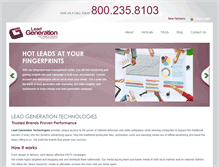 Tablet Screenshot of leadgenerationtech.com